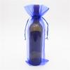Bolsa de gasa de organza para vino, 15 x 38 unidades, con cordón para regalo de vino y champán, venta al por mayor
