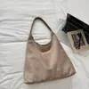 2026 Nova Bolsa de Ombro Moda Coreana Grande Capacidade Texturizada para Uso Diário Feminino, Bolsa Tote Vintage Casual Elegante