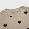 Nuevo Suéter Básico Europeo y Americano para Niños Otoño e Invierno 2024 Suéter Pulóver para Niñas Bebés Estiloso Amor Suéter de Punto para Niños Pequeños y Medianos