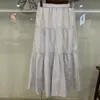 Roupas Femininas! Saia Longa Floral em Camadas! Cintura Elástica Saia Longa Saia Evasê 26 Estilo Primavera/Verão 484821/484822