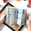 Bolsa para tarjetas M Record Maimen Bolsa de almacenamiento Cubierta para tarjetas Campus Gran capacidad 96 tarjetas Tarjeta bancaria Tarjeta de identidad de estudiante Bolsa para tickets