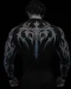 Breathedivinity Nuevo Tomahawk Manga Larga Popular Top de Fitness para Hombre Otoño Camiseta Base para Entrenamiento Deportivo Estilo Oscuro