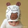 Venta al por mayor de fábrica ropa nueva para el posparto traje de lactancia gorro de posparto de dibujos animados pañuelo para la cabeza cinturón para el pelo gorro de punto gorro para recién nacido
