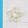 Resina al por mayor 29 mm flor de goma transparente hecha a mano DIY explosión banda de cuero cuerda para el cabello material accesorios para funda de teléfono móvil