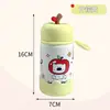 Taza Isotérmica Creativa Linda de Manzana de Acero Inoxidable 316 para Mujer de Alto Valor Estudiante Portátil con Asa Mini Pequeña Taza de Agua