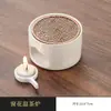 Base Calentadora de Té Estilo Japonés, Calentador de Té para Uso Doméstico, Calefacción con Vela, Olla de Vidrio Resistente al Calor