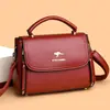 Bolso de Mujer 2026 Nuevo Modelo Bolso de Mamá Versión Coreana Bolso de Hombro Único Bolso Cruzado Bolso Simple y Elegante para Mujer de Mediana Edad Bolso Cuadrado Pequeño a la Moda