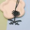 En stock Colgante para Bolso de Cuero de Palmera Dátil Forma de Palmera Dátil Colgante Mapa de Arabia Saudita