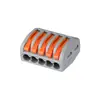 Terminal de fiação para luminária, conector de fio, terminal de conexão rápida universal para fios rígidos e macios, 2 entradas / 2 saídas, 3 entradas / 3 saídas