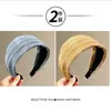 Faixa de cabeça larga com cor dopamina para mulheres, acessório de cabelo antiderrapante para lavar o rosto, uso diário e penteados com coroa alta