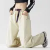Pantalones de Montañismo Impermeables para Exteriores Camel HJCAMEL Scimitar Rushsuit para Mujer Otoño Casual Sueltos Rectos Pierna Ancha