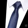 Corbata para Hombre para Negocios y Boda, Rayas Jacquard Puntos Flecha Formal Poliéster Seda para Novio y Padrino