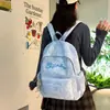 Mochila Estilo Coreano Ins de Alta Aparência Mochila para Menina Aluna do Ensino Fundamental Aluno do Ensino Médio Leve Simples Viagem Deslocamento Mochila de Duas Alças
