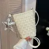 Design de Nicho Transfronteiriço Versátil para o Dia a Dia 2026 Nova Bolsa de Telefone Tecida Moda Simples Bolsa de Ombro Transversal