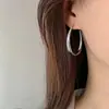 Pendientes Geométricos Grandes en Forma de U de Estilo Europeo Exagerado Personalidad para Mujer Lujo Ligero Sensación de Gama Alta Diseño Único Pendientes para el Viaje Diario