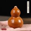 Pieza de mano de calabaza pequeña Wen play de cuero púrpura natural, placa de mano para jugar, mini colgante, pequeña gorda Dun, adornos de escritorio al por mayor