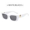Gafas de sol de PC con montura gruesa, sencillas, europeas y americanas, con diseño de explosión en 2025, con caja de tendencia, gafas de comercio exterior, gafas de sol personalizadas con montura grande transfronteriza.