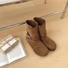 Botines de Plataforma Retro para Mujer 2026 Otoño Invierno Nuevos Punta Redonda Botas Martin Suela Suave Adelgazantes Uso Bidireccional Botas de Mezclilla Plegables