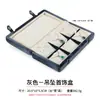 Caja Redonda Doble Broche de Terciopelo a Prueba de Polvo para Anillos Piedras Sueltas Empaque para Joyería Colgantes Almacenamiento Exhibición Empaque