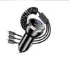 Cargador de Coche cargador de coche con pantalla digital 100W pantalla carga súper rápida un arrastre cinco cargador de coche multifunción con cable