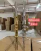 Coluna de Partida para Corrimão de Escada Estilo Europeu em Aço Inoxidável 304, Coluna Principal, Pilar de Guarda-Corpo, Acessórios para Guarda-Corpo de Varanda, Dourado Titânio
