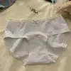No te preocupes por la ansiedad 7A Extendido y Ensanchado Antibacteriano Algodón Puro en la Entrepierna Ropa Interior para Niñas Cintura Media Todo Algodón Suave