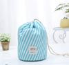 Bolsa de Cosméticos de Gran Capacidad para Viajes Coreana Set de Viaje Bolsa de Artículos de Tocador Cilíndrica Bolsa de Almacenamiento Impermeable para Exteriores Impermeable y Portátil