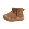 Botas de Nieve Jingqi para Niños Invierno Nuevas para Hombre y Mujer Botines de Algodón para Bebé Forrados de Felpa Cálidos Zapatos Grandes de Algodón Botines Cortos Engrosados para Niños