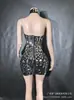 Vestido de tirantes sexy estilo lente, superventas transfronterizo, atuendo para fiesta de cumpleaños, discoteca, escenario Gogo