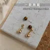 Pendientes Meilade con Forma de Calabaza de Doble Uso con Piedra Ojo de Tigre, Diseño Único, Estilo Chino Retro Otoño e Invierno, para Mujer