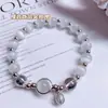 Nuevo pulsera de amatista ópalo con lazo Gato con lazo nuevo diseño original ins nicho femenino