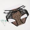 Roupa Íntima Sexy de Cintura Média Transfronteiriça para Mulheres, Calcinha Sedutora Vazada de Seda Gelada para Meninas, Cueca Apertada na Barriga que Cobre o Bumbum, Pronta para Venda