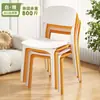 Silla de Comedor de Plástico Engrosada Wwxm484 Taburete Moderno Simple con Respaldo Silla para Mesa de Comedor Nórdica para el Hogar Cómoda para Sentarse Largo