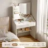 Tocador habitación minimalista moderno mesa de maquillaje para niña pequeña dormitorio principal lujo ligero espejo de alta gama mesa de maquillaje para apartamento pequeño