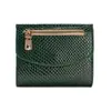 Cartera de Moda Transfronteriza para Mujer 2025 Nueva Cartera Compacta Patrón de Cocodrilo Versión Coreana Ranura para Billetes Grandes Múltiples Ranuras para Tarjetas Billetera para Monedas