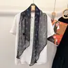 Bufanda Larga Kage 100% Gasa de Seda para Mujer, Accesorio de Cinta, Diadema, Bufanda, Versátil y Elegante, 30*160cm