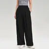 Pantalones de yoga rectos holgados de cintura alta, pantalones largos para correr al aire libre, pantalones de yoga de pierna ancha, ropa casual para fitness y trabajo, pantalones con protección solar para mujer