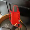 Bolso Tejido Retro para Mujer 2026 Nuevo Versátil Bolso Cubo de Gama Alta para Teléfono Móvil Billetera para Monedas Bolso Cruzado de Moda Casual