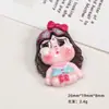 Acessórios de Resina DIY Desenho Animado Joias Menina Chorando Cola de Chantilly Grampo de Cabelo Capa de Celular Fivela de Sapato Chaveiro Pingente com