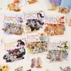 Paquete de Pegatinas Yiniao: Serie Amigos Peludos - Pegatinas Decorativas DIY para Diario con Temática de Animales de Peluche, 15 Hojas, 6 Diseños