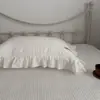 1 Fronha 100% Algodão Estilo Floral Fresco Cor Sólida Tamanho Padrão Único Fronha para Quarto de Estudante Roupa de Cama