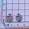Pinza para el pelo con diamantes de imitación galvanizados, lazo de perlas, corazón, mariposa, dijes para zapatos, funda de teléfono, accesorios para ropa, piezas de plástico