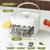 Bandeja de Hielo Plegable Molde para Cubitos de Hielo Caja para Hacer Hielo Máquina de Cubitos de Hielo Doméstica Grado Alimenticio Refrigerador Gran Capacidad Almacenamiento de Hielo Molde Triturador