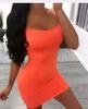 Vestido Ajustado de Primavera y Verano para Mujer de Comercio Exterior Vestido de Cadera de Club Nocturno Europeo y Americano Vestido Sexy de Tirantes Vestido de Playa para Exteriores