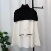 Nuevo Estilo Otoño/Invierno 2025 Abrigo Capa de Lana Tejida Doble Cara Elegante Suéter de Gama Alta Chal Set de Dos Piezas para Mujer