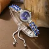 2026 Mais Vendido Transfronteiriço Pulseira Relógio Tendência Folha Cravejada com Diamantes Estilo Coreano Conjunto de Pulseira Coração Relógio Feminino de Quartzo