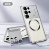 Aplicável à capa de celular com aromaterapia Samsung S24ULTRA, capa magnética de metal King com sucção, suporte de lente S23U, capa protetora