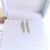 Pendientes de plata de ley S925 con microincrustaciones, estilo coreano, con accesorios de perlas, de 8 a 12 mm, con soporte vacío y sin cuentas.