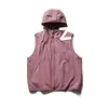 Chaleco Funcional de Trabajo al Aire Libre de Moda Estilo Japonés Chaqueta Holgada sin Mangas Chaqueta con Capucha Estilo Montaña para Pareja