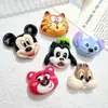 Accesorios de Resina Oso Fresa de Dibujos Animados Gato Cafetero Pegamento de Crema DIY Pasador Joyería Imán para Nevera Llavero Paquete de Materiales